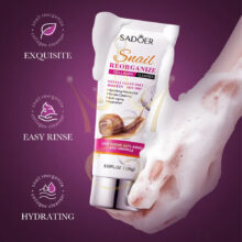 Пінка для обличчя Sadoer Snail Reorganize Collagen Cleanser