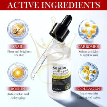 Сироватка для обличчя Sadoer Snail Collagen Anti-Wrinkle Serum